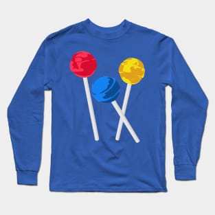 Trio Of Lollipops Long Sleeve T-Shirt